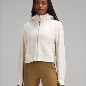 Lululemon SCUBA FULL ZIP WHITE OPAL
